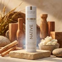 Native Aluminum-Free Deodorant Body Spray Sandalwood Shea Butter Scent 99g brown