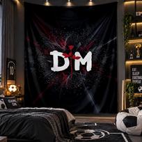 Sieninis gobelenas Depeche Mode spaudinio audinys svetainei, miegamajam, namų dekoravimui 100cmx150cm black