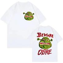 Retro Shrek Graphic Tshirt Gothic Style Shortsleeved Tshirt Unisex Streetwear Top Suitable For All Seasons Graphic T Shirts M brown