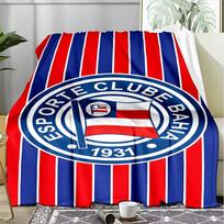 1PC Bahia Fc Crest Emblem Printed Soft Flannel Blanket Throw for Adult Bedroom Living Room Sofa Camping Travel Fan gifts Christmas Gifts 100x150cm