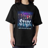 Styxs North American Tour 2026 Concert Oversized T-Shirt L blue