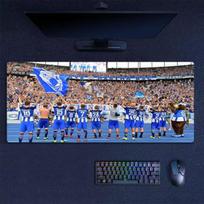 Hertha Berlin Mouse Pad, Large Gaming Desk Mat, Non-slip XXL Mousepad for Laptop & Tablet, Mini PC Playmat with Stitched Edges 30cmx60cm(11.8x23.6inch) white