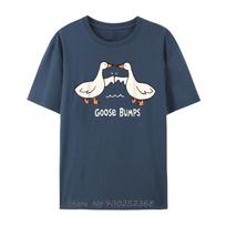 Mielos žąsies odos juokingi gyvūnų žodžių žaidimų mylėtojo marškinėliai Personalizuoti grafiniai marškinėliai Nauji medvilniniai street wear Unisexoversized marškinėliai L gray