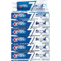 Crest All-in-One 7-Effect Whitening Toothpaste 6-Pack with Vinda Tissues gray