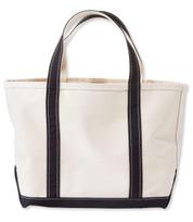 LL Bean Boat and Tote Open 0M19610001 Bag, Top, Medium, Canvas, Black,