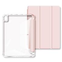 Suitable for ipad 5th 6th 7th 8th 9th 10th 11th gen Air 4/5/6/7/13 mini 7, Crystal Clear Case with Pencil Slot, Auto Sleep Wake ipad mini 6 7 white
