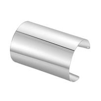 Auksinė/sidabrinė atvira rankogalių apyrankė, geometrinė metalinė apyrankė, papuošalai rankogalių apyrankės moterims B-Silver white