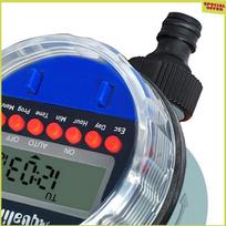 A34R 1 PCS LCD Display Garden Watering Timer Plastic+Metal Irrigation System For Garden Watering (as the picture,NONE) blue