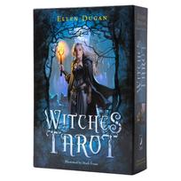 Witches Waite 78 Taro su japonišku autentišku I.I.J Taro, Leidimas, Kortos, Skaitymas, Instrukcijos, gray