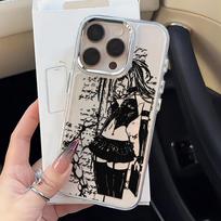 Anime D-Death N-Note telefono dėklas iPhone 17 16e 16 15 14 13 12 11 mini Pro Max X XR XSMAX 8 7 Air Plus Transparentinis minkštas dėklas iPhone 11 Pro white