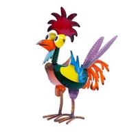 Metal Rooster Yard Statue Outdoor Garden Backyard Patio Lawn Chicken Decoration Animal Ornament Gifts for Chicken Lovers red