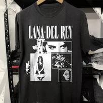 Lana Del Rey Singer, Lana Del Rey Unisex Black Cotton T-Shirt M white