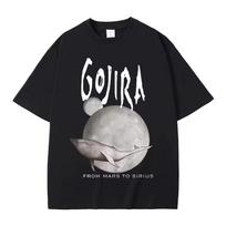 France Metal Band Gojira From Mars To Sirius Flying Whales Music Album Graphic T Shirts Men's Women Vintage Gothic Rock T-shirts 140 gray