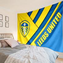 Leeds United Crest Legacy Tapestry, Unique Design Tapestry, Wall Decor for Bedroom,Livingroom, Playroom,Heartwarming Fan Holiday Gifts 100cmx150cm yellow