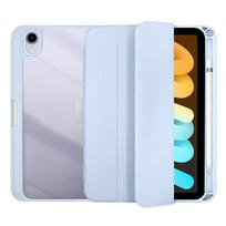 Flip Tablet Cover For iPad Mini 6 8.3'' 2021/Mini 7 2024 (A17 Pro) A2995 Acylic Back Case With Pencil Holder Auto Wake up /Sleep (as the picture,iPad mini 7(A17 Pro))