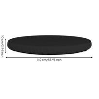 Heavy Duty Outdoor Furniture Cover Round Patio Table Protector with Elastic Hem 142x10cm juoda