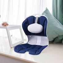 Back Posture Corrector and Support for Home Desk Office Floor Seat Black blue