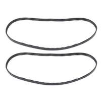 Patvarus 190 dantų 570 mm duonos kepimo mašinos pavaros diržas, duonos kepimo mašinos konvejerio diržai, duonos kepimo mašinos priedai tobulam kepimui 2PC black