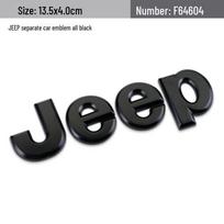 Jeep Wrangler Cherokee Compass Renegade Patriot Car and Tail Emblem Decorative Body Sticker black