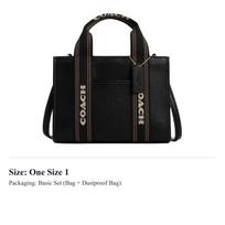 COACH Smith Cow Leather Tote Bag, Shopping Bag, Shoulder Bag, Crossbody Bag, Handbag Medium Women's Black CBH14-IMA47 One Size 1 black
