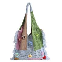 Minimalist Cotton Woven Tote In Neutral And Bright Colors For Everyday Carry mėlyna
