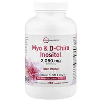 Micro Ingredients, Mio-d-Chiro-Inozitolis, 240 daržovių kapsulių