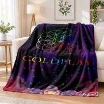 Coldplay Flannel Throw Blanket Soft Warm Cozy For Sofa Bed Indoor Home Bedroom Use 80cmx120cm