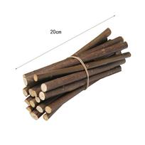 50 amatų, medinių pagaliukų, džiovintų šakelių, „pasidaryk pats“ dekoracijų įvairiems rankdarbiams, menui 20cm black