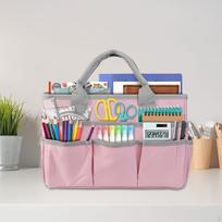 Craft Storage Tote Bag Sewing Paper Sorter Shelf Art Organizer Handbag Gardening gray