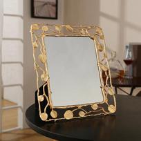 Gold Leaf Framed Decorative Picture Frame Desk Decoration Family Portrait Photo Frame Alloy Photo Frames Nordic Home Decor 10 x 15cm gray