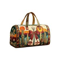 Large Quilted Printed Multi-Purpose Travel Bag for Gym Sports and Overnight Trips One Size