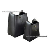 Genuine Leather Soft Tote Bag - Large Capacity Hobo Shoulder Bag for Women Small 15*16*7 gray