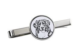 Bernese Mountain Dog, Berner Sennenhund - tie clip with a dog, personalized tie clip, a unique gift for a man from the Art-Dog brand sidabras