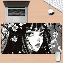 Comfort Desk Mat Mouse Pad Wide Desk Mat Precision Cloth Surface Natural Rubber Base for PC Laptop Keyboard Office Work Perfect 400x900x2mm gray