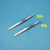 Thick Stainless Steel Tweezers Straight Bent Tweezers Overlock Machine Threading Needle Clothing Sewing DIY Tweezer gray