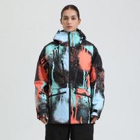 Outdoor Skiing Jacket for Men and Women Snowboard Coat Breathable Warm Insulation Sport Ski Jackets with Hood Windproof Waterproof Snow Jacket Outwear L