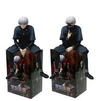 Ken Kaneki Sitting Figure Tokyo Ghoul Collectible Anime Action Figures Ken Kaneki Model Playthings Car Decoration Collection Model Toy black