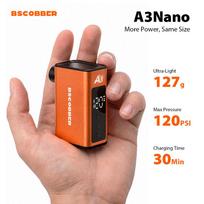 BSCOBBER A3Nano Mini Electric Bike Portable Air Compressor Tire Gauge Wireless Air Pump Schrader Presta Bicycle Accessories