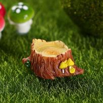 Cute Bonsai Ornament Dollhouse Home Decoration Miniature Figurine Fairy Garden Resin Statue Mini Tree Stump brown