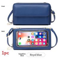 Rfid Wallet Phone Purse With Zipper Closure For Womens Daytoday Carry mėlyna