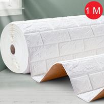 Lipni sienos lipdukas 3D plytų tapetai Dekoratyvinės plytelės Tapetų rulonas Svetainė Super sticky
