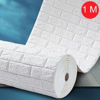Lipni sienos lipdukas 3D plytų tapetai Dekoratyvinės plytelės Tapetų rulonas Svetainė Thickened