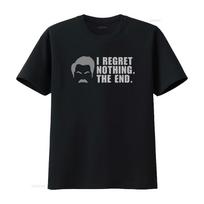Parks and Rec Merch Ron Swanson Quote T Shirt Him Her Christmas Birthday Funny Unique vintage Washed Versatile Breathable 4XL black
