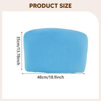 Chair Cover with Stretch Backrest, Desk Cover, Removable Elastic Polyester Material for