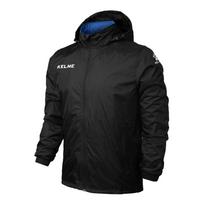 [Kelme] Kalnų parka, Vyriškas vėjo nepraleidžiantis švarkas, Lengvas, Atsparus vėjui, Atsparus vandeniui, Lauko švarkas, Lauko, Alpinizmas, Kempingas, Bėgiojimas, Su gobtuvu, Viskas black