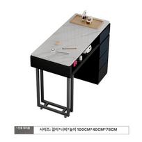 Art Table Workbench Desk for Manicure Work 1 pcs 1m + Marble Table gray