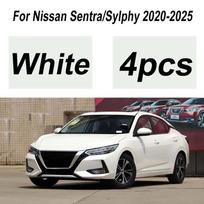 4PCS Car Mud Flaps For Nissan Sentra Accessories Sylphy 2025 2024- Auto Mudguards Splash Guard Front Rear Fenders Car Parts juoda