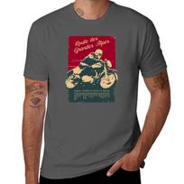Route Des Grandes Alpes Retro Tshirt Durable Work Wear Tshirt M black
