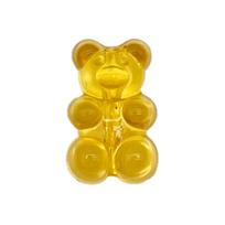 Decorative Resin Bear Clog Shoe Buckles - DIY Shoe Flower Ornament Accessories yellow