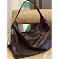 Large Capacity Minimalist Tote Bag Women Brown Genuine Leather Shoulder Street Style 2025 Brown